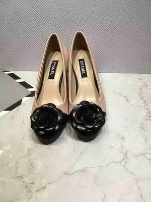 CHANEL Shallow mouth Block heel Shoes Women--022